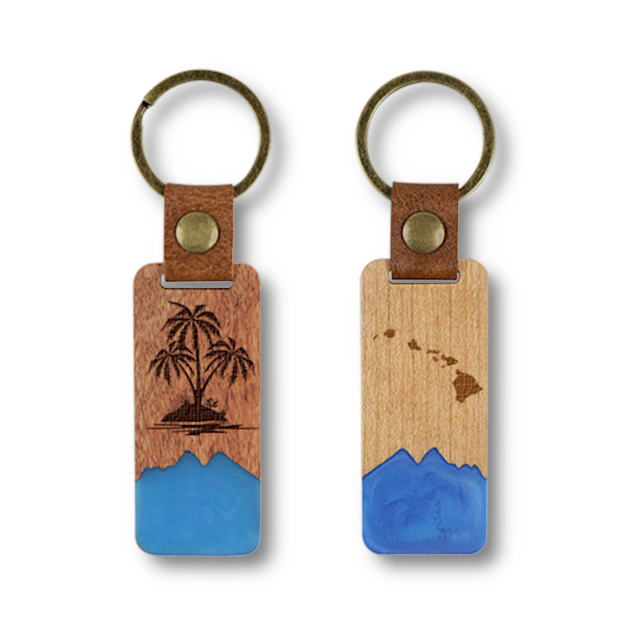 Resin & Wood Keychain (BROMAGHIN) 1