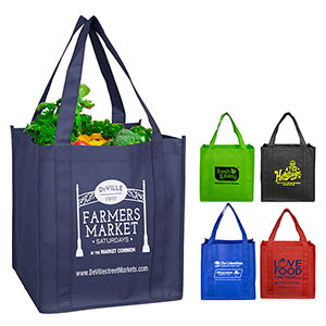 12-1/2"W x 13"H x 8"Gusset - "MEGA" Grocery Shopping Tote Bag (Overseas) 1 12-1/2"W x 13"H x 8"Gusset - "MEGA" Grocery Shopping Tote Bag (Overseas) 1