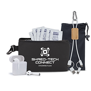 "AMALFI" 10 pcs Do It All Tech Kit in Black Mesh Zipper Pouch 1 "AMALFI" 10 pcs Do It All Tech Kit in Black Mesh Zipper Pouch 1