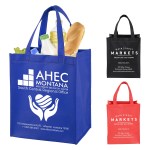 10"W x 12"H x 8" Gusset - "FULL VIEW" Junior Large Imprint Grocery Shopping Tote Bag 1 10"W x 12"H x 8" Gusset - "FULL VIEW" Junior Large Imprint Grocery Shopping Tote Bag 1