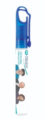 "SprayClip" 10 ml. Antibacterial Hand Sanitizer Spray Pump Bottle with Carabiner Clip Cap(PhotoImage 1