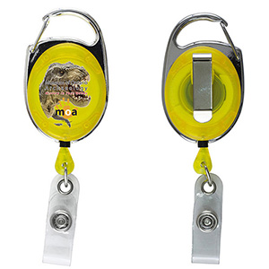 "Oberlin Pl" Full-Color Retractable Carabiner Style Badge Reel & Badge Holder 1
