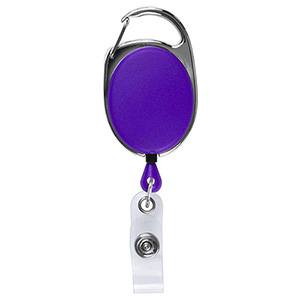 "Oberlin Pl" Full-Color Retractable Carabiner Style Badge Reel & Badge Holder 1