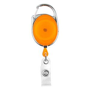 "Oberlin Pl" Full-Color Retractable Carabiner Style Badge Reel & Badge Holder 1