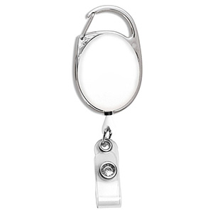 "Oberlin Pl" Full-Color Retractable Carabiner Style Badge Reel & Badge Holder 1