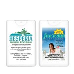 "Sunny Day CC" 20ml (.68ozs) Broad Spectrum SPF 30 Sunscreen Spray in Solid White Credit Card Shape 1 "Sunny Day CC" 20ml (.68ozs) Broad Spectrum SPF 30 Sunscreen Spray in Solid White Credit Card Shape 1