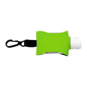"SanPal Sleeve" .5 oz Hand Sanitizer Antibacterial Gel in Clip-On Neoprene Sleeve Cover 1