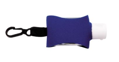"SanPal Sleeve" .5 oz Hand Sanitizer Antibacterial Gel in Clip-On Neoprene Sleeve Cover 1