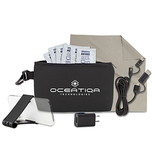 "ASPEN" 10 pcs Charging Kit in Black Mesh Zipper Pouch 1 "ASPEN" 10 pcs Charging Kit in Black Mesh Zipper Pouch 1
