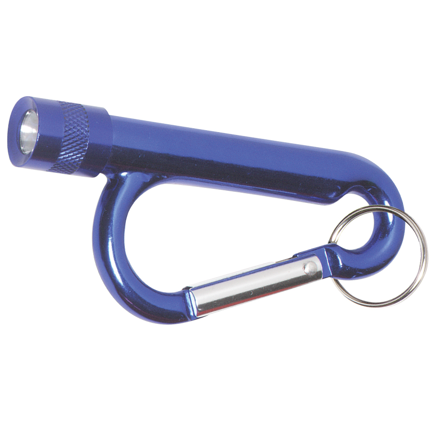 "Chiron Light" Metal Carabiner Flashlight w/Split Ring Attachment 1
