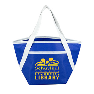 Zipper Cooler Tote, insulated tote bag, 6-pack size, convenient carry, picnic essential, beach trips 1