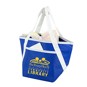 Zipper Cooler Tote, insulated tote bag, 6-pack size, convenient carry, picnic essential, beach trips 1