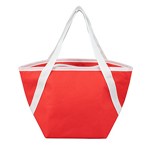 Zipper Cooler Tote, insulated tote bag, 6-pack size, convenient carry, picnic essential, beach trips 1