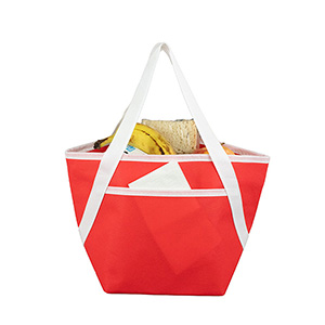 Zipper Cooler Tote, insulated tote bag, 6-pack size, convenient carry, picnic essential, beach trips 1