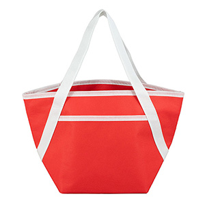 Zipper Cooler Tote, insulated tote bag, 6-pack size, convenient carry, picnic essential, beach trips 1