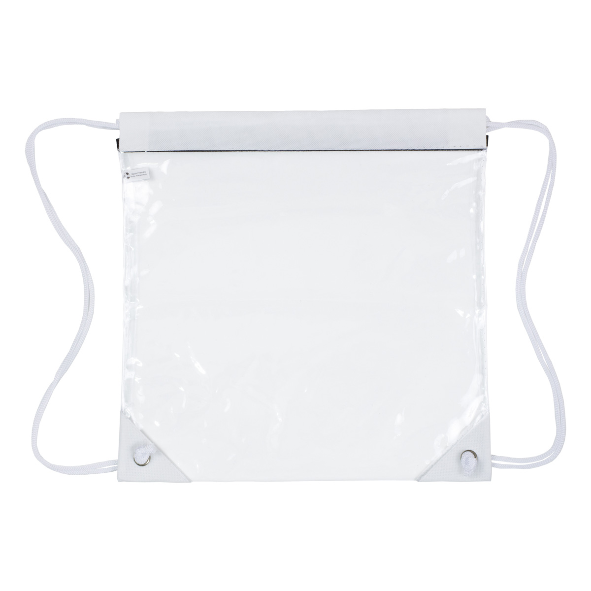 "Harris" Clear Vinyl Stadium Compliant Cinch Pack Backpack 1