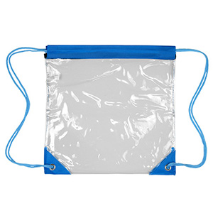 "Harris" Clear Vinyl Stadium Compliant Cinch Pack Backpack 1