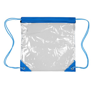 "Harris" Clear Vinyl Stadium Compliant Cinch Pack Backpack 1
