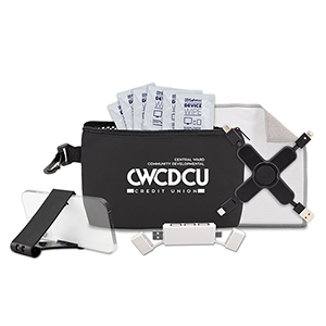 "MONACO" 10 pcs Cleaning and Charging Tech Kit in Black Mesh Zipper Pouch 1 "MONACO" 10 pcs Cleaning and Charging Tech Kit in Black Mesh Zipper Pouch 1