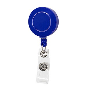 "VALUEPLUS" Round Retractable Badge Reel and Badge Holder with Rotating Alligator Clip Attachment 1