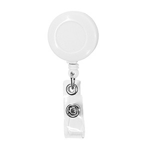 "VALUEPLUS" Round Retractable Badge Reel and Badge Holder with Rotating Alligator Clip Attachment 1