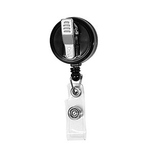 "VALUEPLUS" Round Retractable Badge Reel and Badge Holder with Rotating Alligator Clip Attachment 1