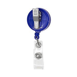"VALUEPLUS" Round Retractable Badge Reel and Badge Holder with Rotating Alligator Clip Attachment 1