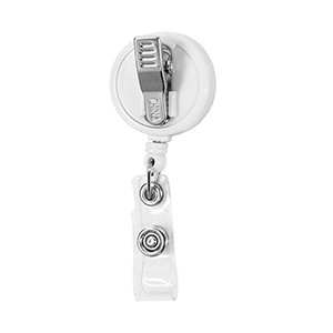 "VALUEPLUS" Round Retractable Badge Reel and Badge Holder with Rotating Alligator Clip Attachment 1