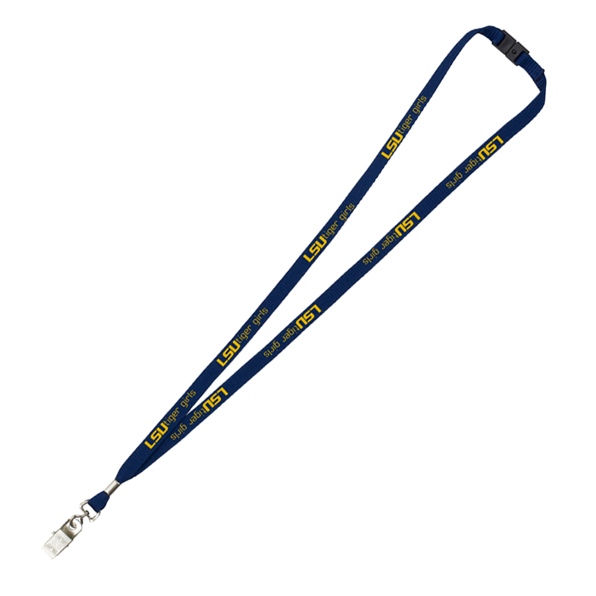 "LaSalle" 3/8" Import Air Ship Silkscreen Lanyard 1
