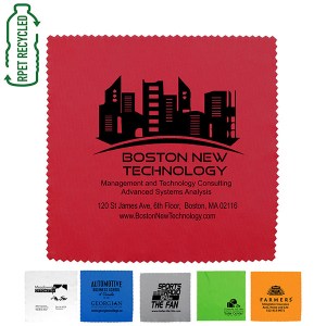 8"x 8" "OneCleanScreen XL" 100% Microfiber RPET Recycled Polyester Cleaning Cloth 1 8"x 8" "OneCleanScreen XL" 100% Microfiber RPET Recycled Polyester Cleaning Cloth 1