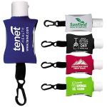 "SanPal Sleeve" .5 oz Hand Sanitizer Antibacterial Gel in Clip-On Neoprene Sleeve Cover(OVERSEAS) 1 "SanPal Sleeve" .5 oz Hand Sanitizer Antibacterial Gel in Clip-On Neoprene Sleeve Cover(OVERSEAS) 1