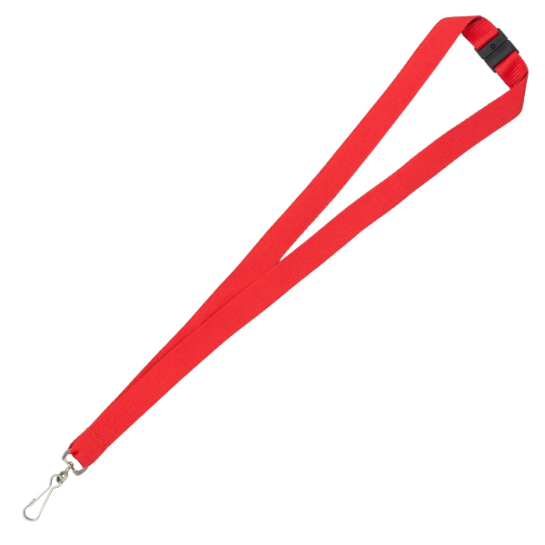 "OWEN" 3/4" Blank Lanyard with Breakaway Safety Release Attachment - Bulldog Clip 1