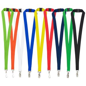 "OWEN" 3/4" Blank Lanyard with Breakaway Safety Release Attachment - Bulldog Clip 1 "OWEN" 3/4" Blank Lanyard with Breakaway Safety Release Attachment - Bulldog Clip 1