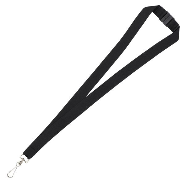 "OWEN" 3/4" Blank Lanyard with Breakaway Safety Release Attachment - Bulldog Clip 1