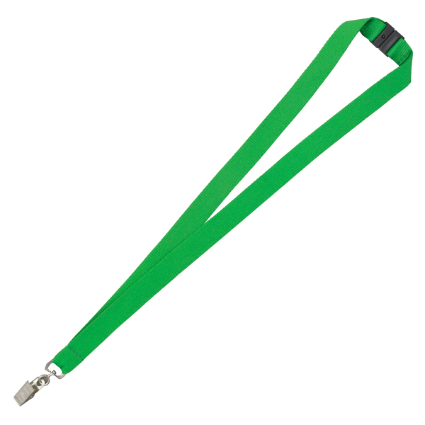 "OWEN" 3/4" Blank Lanyard with Breakaway Safety Release Attachment - Bulldog Clip 1