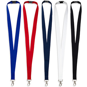 "MCGILL" 3/4" Blank Lanyard with Breakaway Safety Release Attachment - Lobster Claw 1