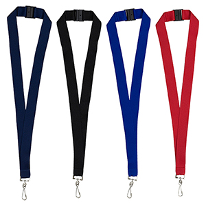 "MCGILL" 1" Blank Lanyard with Breakaway Safety Release Attachment - Swivel Clip 1 "MCGILL" 1" Blank Lanyard with Breakaway Safety Release Attachment - Swivel Clip 1