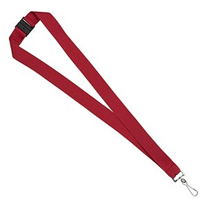 "MCGILL" 1" Blank Lanyard with Breakaway Safety Release Attachment - Swivel Clip 1