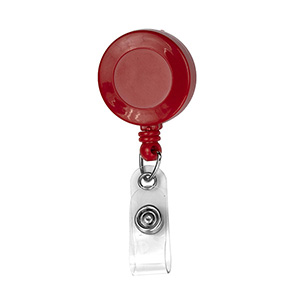 "Bellefontaine VL" Retractable Badge Reel & Badge Holder w/Rotating Alligator Clip (Spot Color) 1