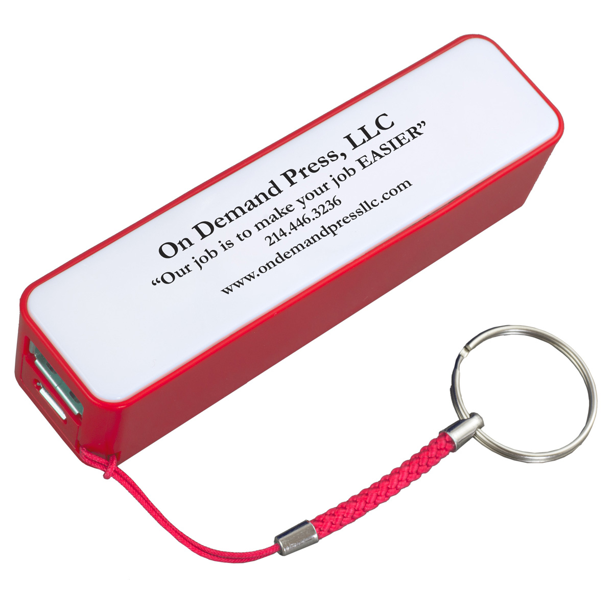 "In Charge" UL Listed 2200 mAh Portable Lithium Ion Power Bank Charger 1