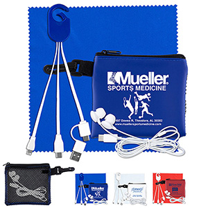 "TechMesh Hang Tunes" Mobile Tech Charging Kit w/Earbuds & Charging Cable 1