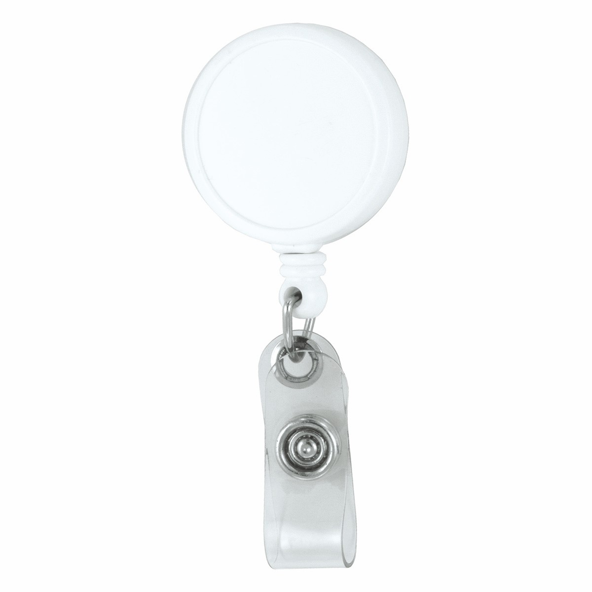 "Worthington VL" Round Retractable Badge Reel & Badge Holder w/Metal Slip Clip (Spot Color) 1