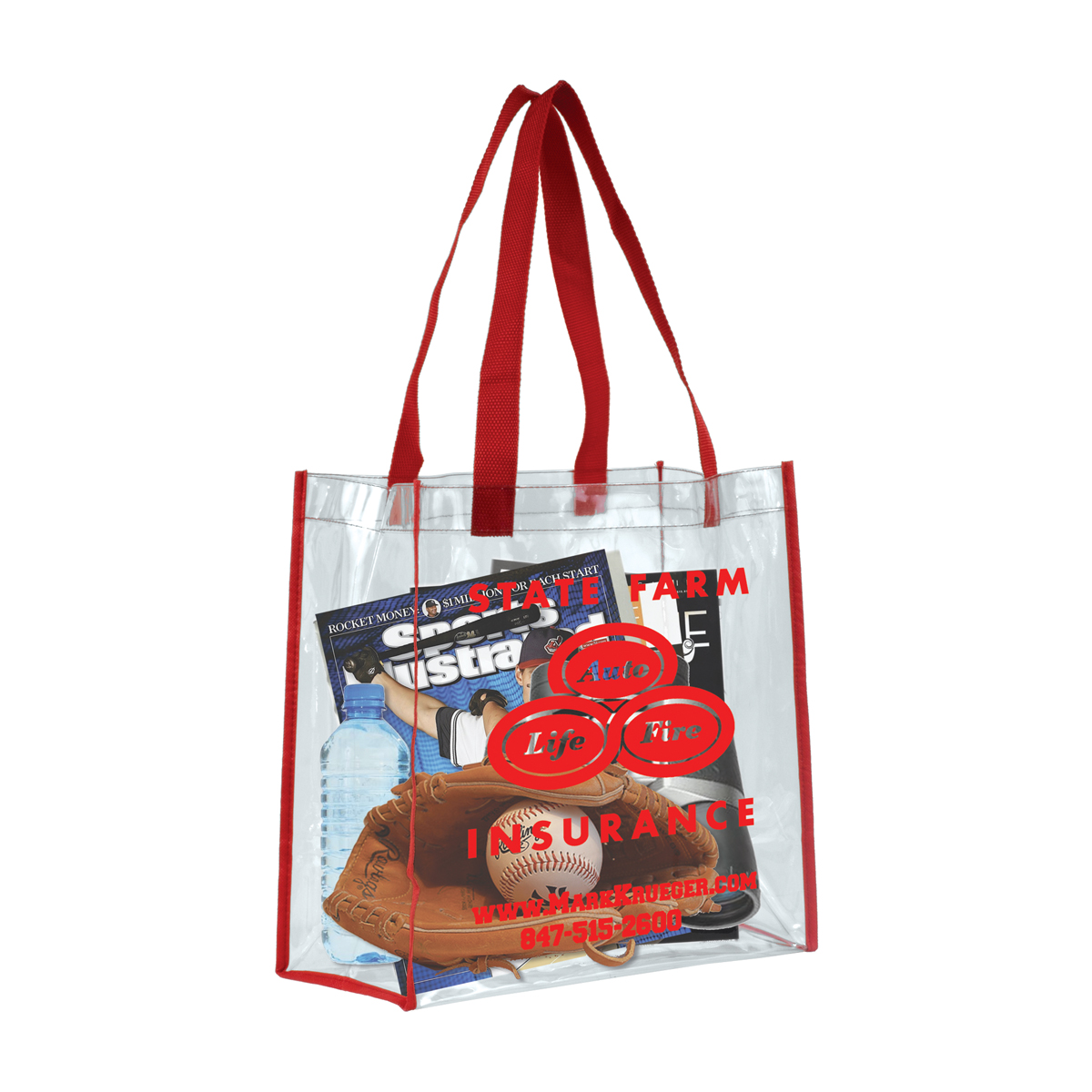 "Matterhorn" Clear Vinyl Stadium Compliant Tote Bag (Overseas) 1