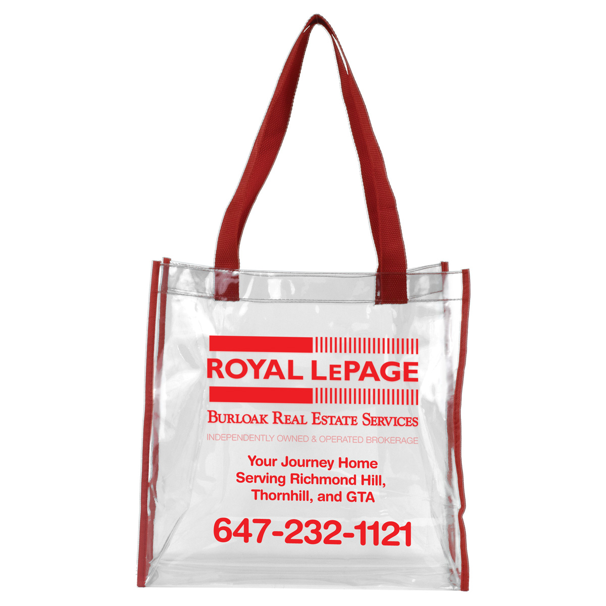 "Matterhorn" Clear Vinyl Stadium Compliant Tote Bag (Overseas) 1