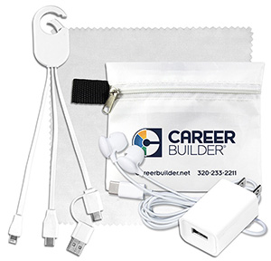 "TechTime Plus" Mobile Tech Charging Kit w/Ear Buds, Charging Cable & Charger 1