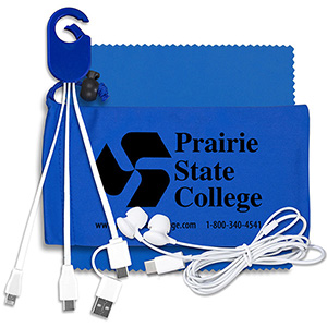 "TechTime" Mobile Tech Charging Kit w/Earbuds & Charging Cable 1