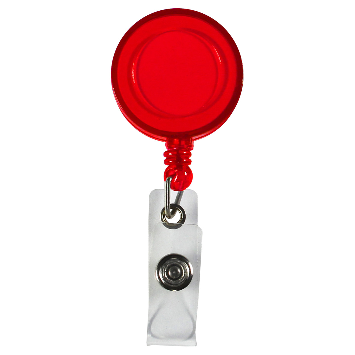"Lorain VL" Round Retractable Badge Reel & Badge Holder w/Metal Slip Clip Backing (Full Color) 1