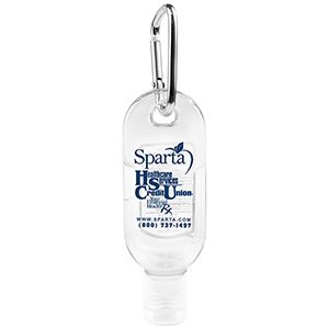 1.0 oz Hand Sanitizer Antibacterial Gel in Flip-Top Bottle with Carabiner 1 1.0 oz Hand Sanitizer Antibacterial Gel in Flip-Top Bottle with Carabiner 1