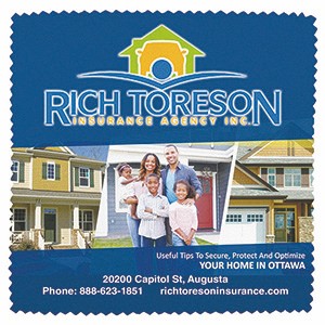 6"x 6" "Chamarel L" Recycled RPET Full Color Import Air Ship Microfiber Cloth & Screen 1 6"x 6" "Chamarel L" Recycled RPET Full Color Import Air Ship Microfiber Cloth & Screen 1