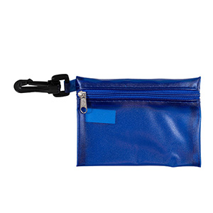 "Bali" Translucent Zipper Storage Pouch w/Plastic Hook (Overseas) 1